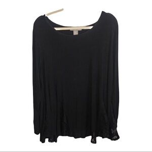 Kate & Mallory Black Top size 2x
